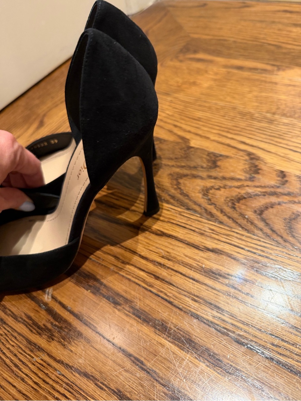 Dior Black Satin D’Orsay Pumps with Crystal Buckle - Picture 13 of 13